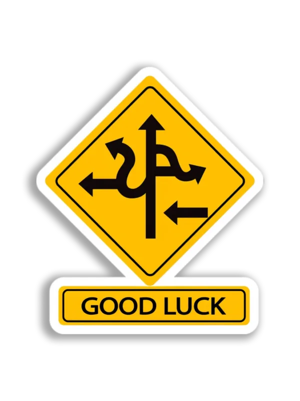 Complex Road Sign Sticker