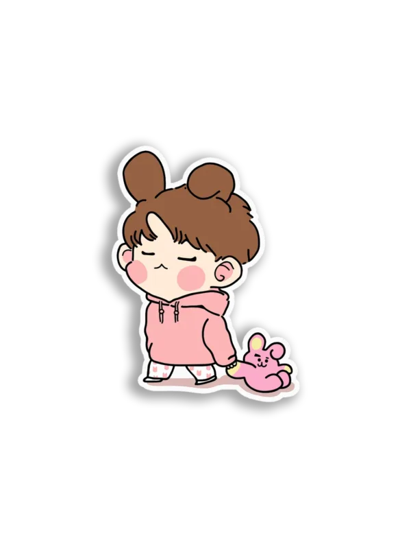 Cute Chibi Boy Bunny Sticker