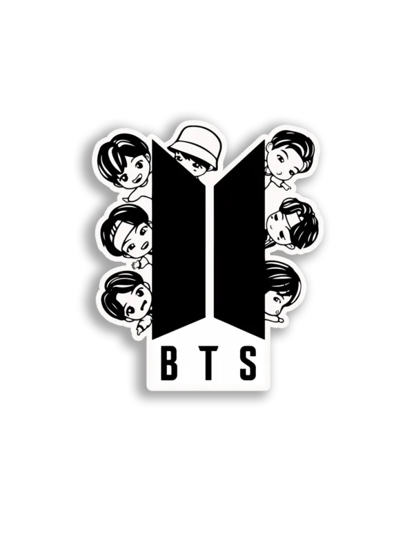 BTS Chibi Logo Sticker
