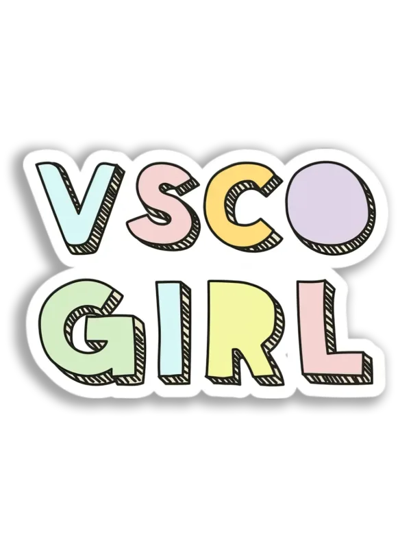 VSCO Girl Text Sticker