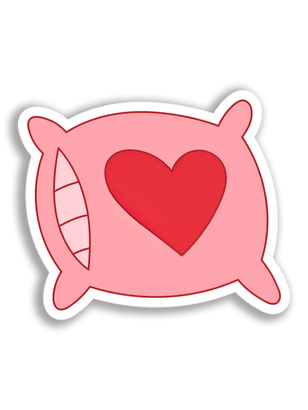 Heart Pillow Sticker