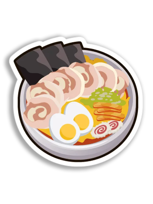 Ramen Bowl Illustration Sticker