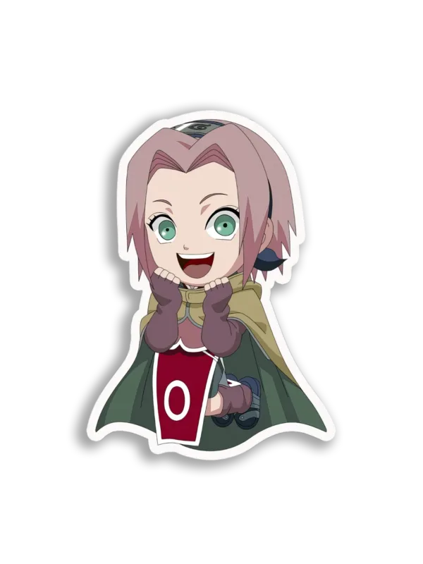 Happy Chibi Sakura Sticker
