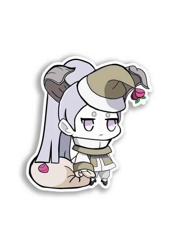 Chibi Ram Girl Character Sticker