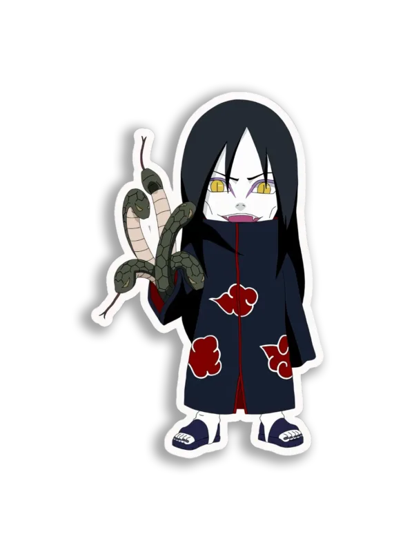 Orochimaru Chibi Snakes Sticker
