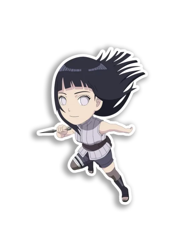 Hinata Hyuga Chibi Art Sticker