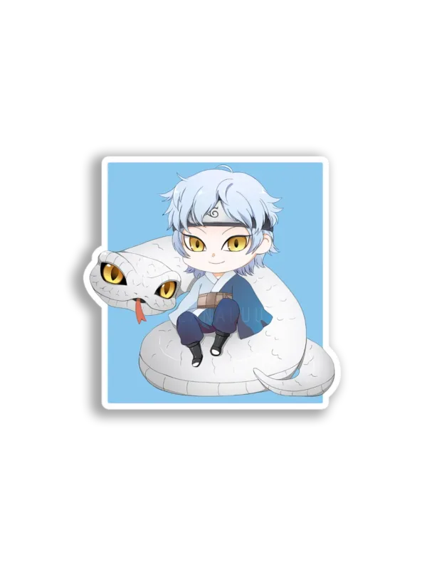 Mitsuki and Snake Chibi Sticker