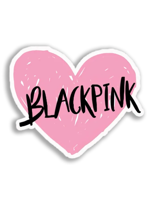 Blackpink Heart Logo Sticker