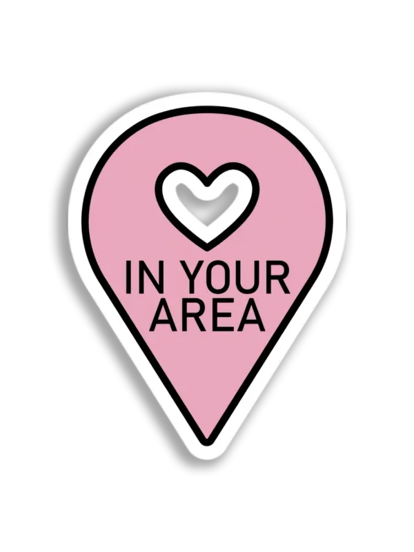 Local Heart Location Sticker