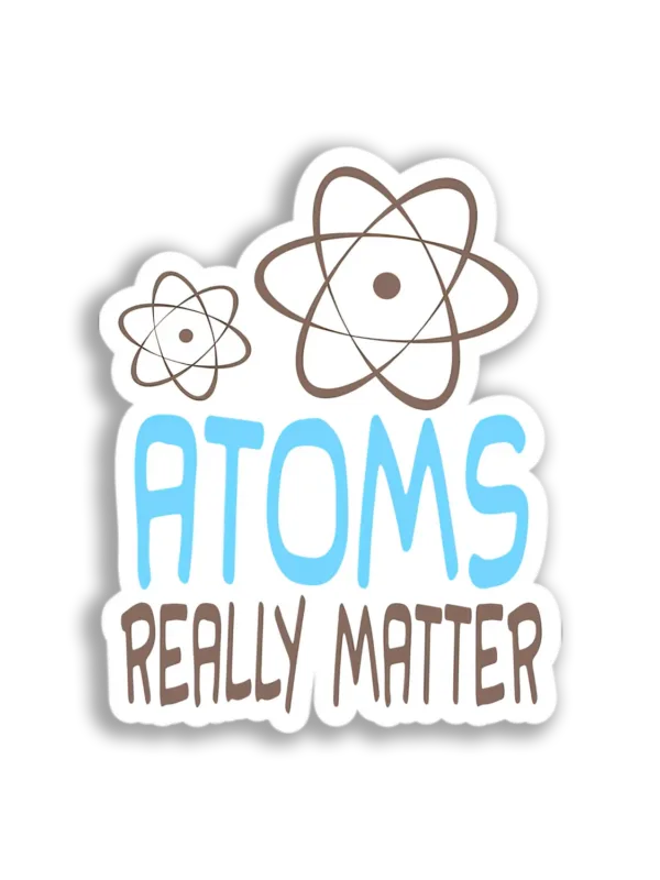 Atom Illustration Sticker