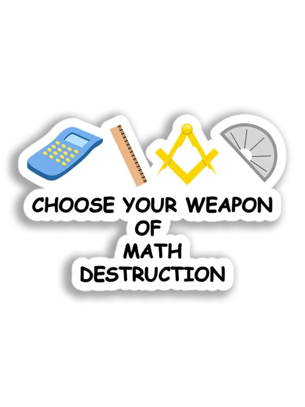 Math Tools Set Sticker