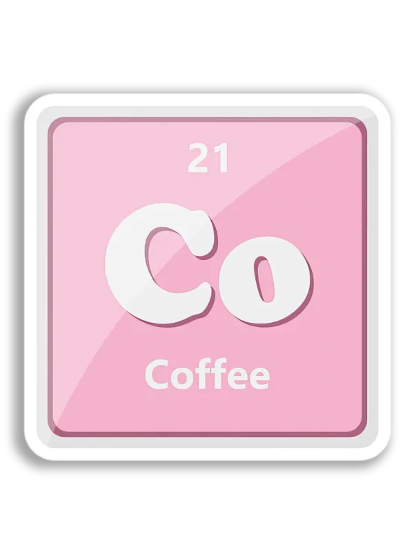 Coffee Element Symbol Sticker