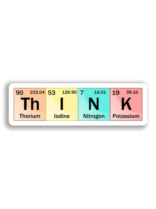 Periodic Table Think Sticker