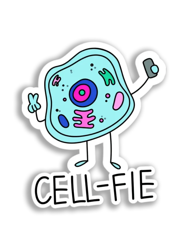 Cellfie Cartoon Sticker