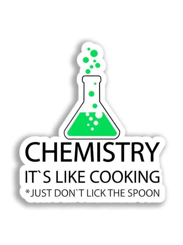 Chemistry Erlenmeyer Flask Sticker
