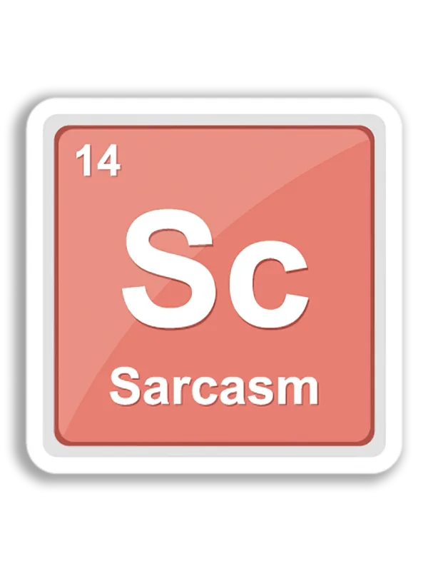 Sarcasm Element Symbol Sticker