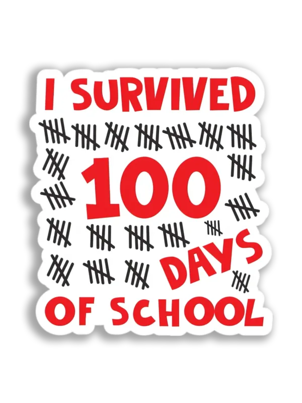100 Days of School Sticker