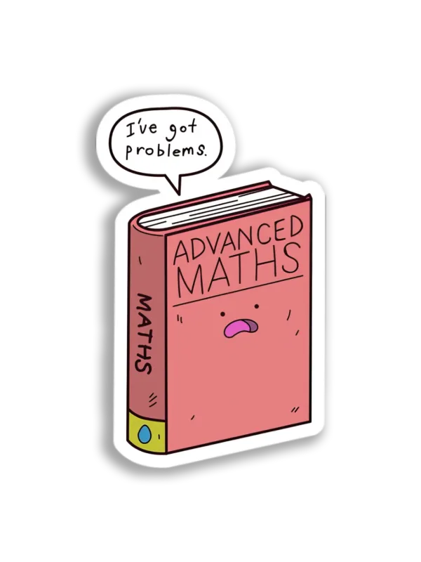 Advanced Math Book Sticker