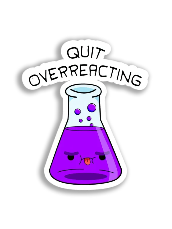 Overreacting Beaker Sticker