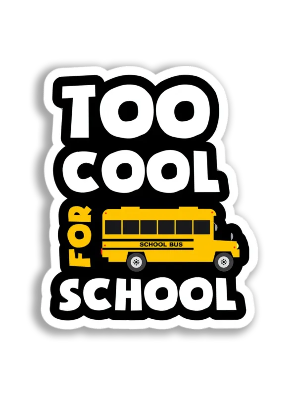 School Bus Graphic Sticker
