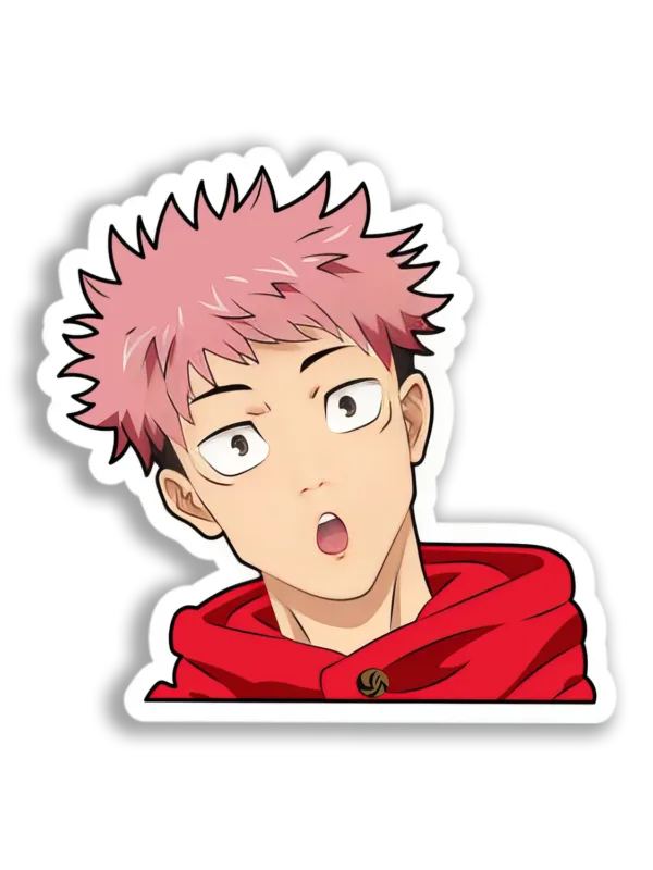 Surprised Anime Boy Sticker
