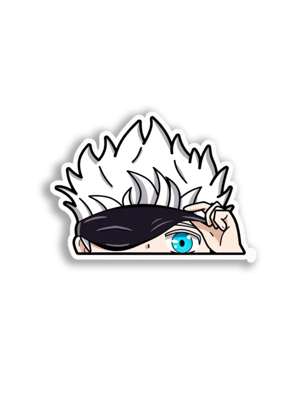 Peeking Anime Boy Sticker
