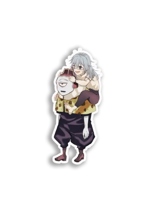 Girl Riding Cyclops Creature Sticker