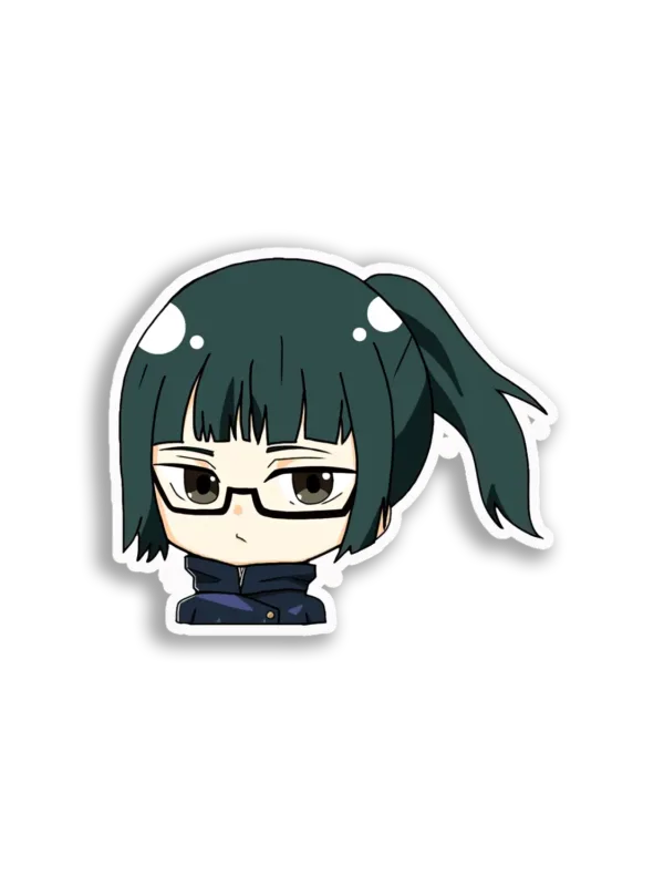 Anime Girl Glasses Chibi Sticker