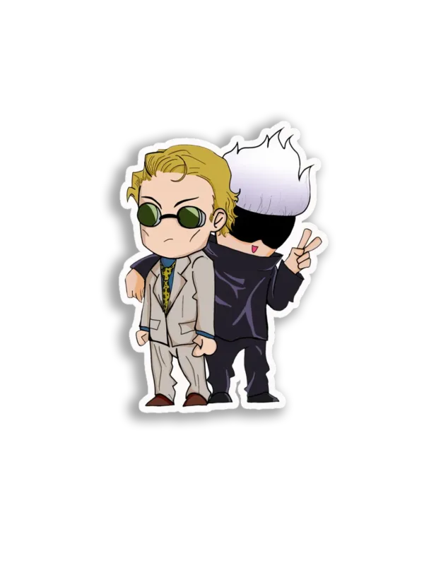 Chibi Anime Duo Sticker
