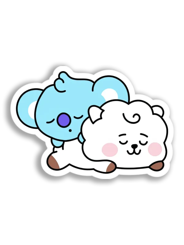 Sleeping Koala and Sheep Sticker