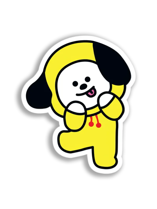Adorable BT21 Puppy Costume Sticker