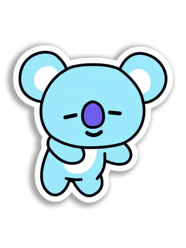 Adorable Blue Koala Sticker