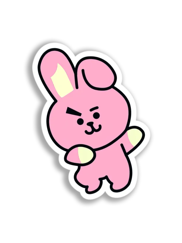 Pink BT21 Bunny Sticker