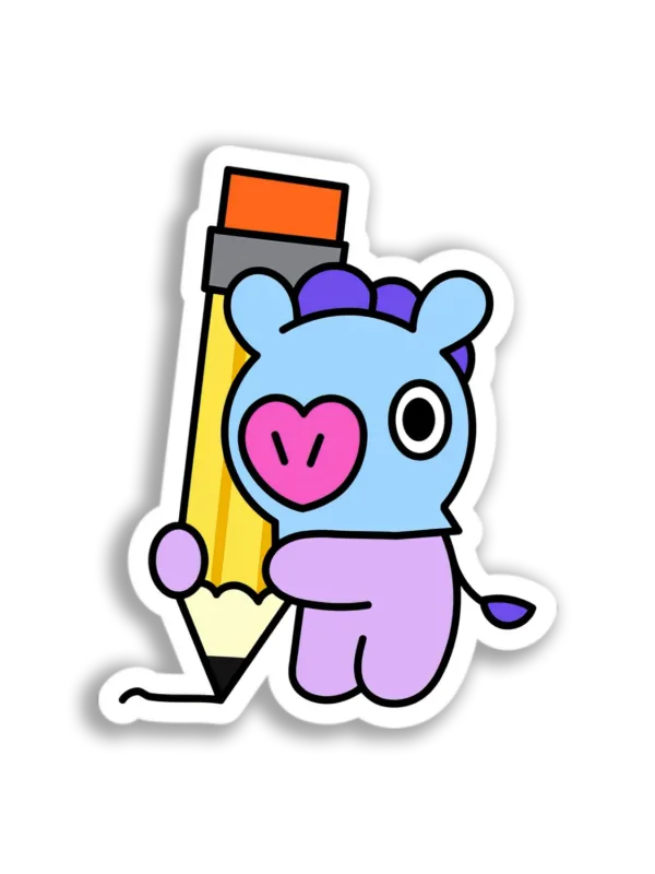 BT21 Pencil Friend Sticker