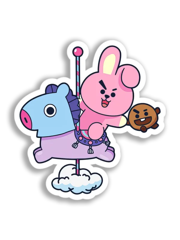 BT21 Carousel Ride Sticker