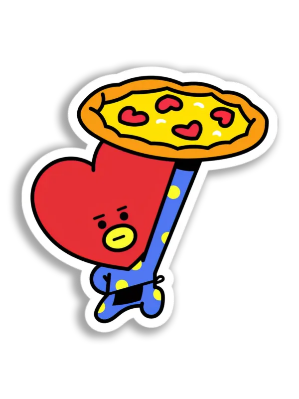 BT21 Pizza Delivery Sticker