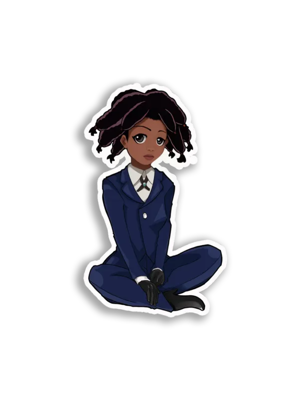 Anime Girl in Suit Sticker