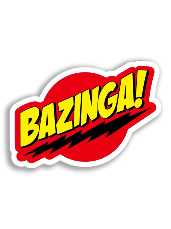 Bazinga! Comic Sound Effect Sticker