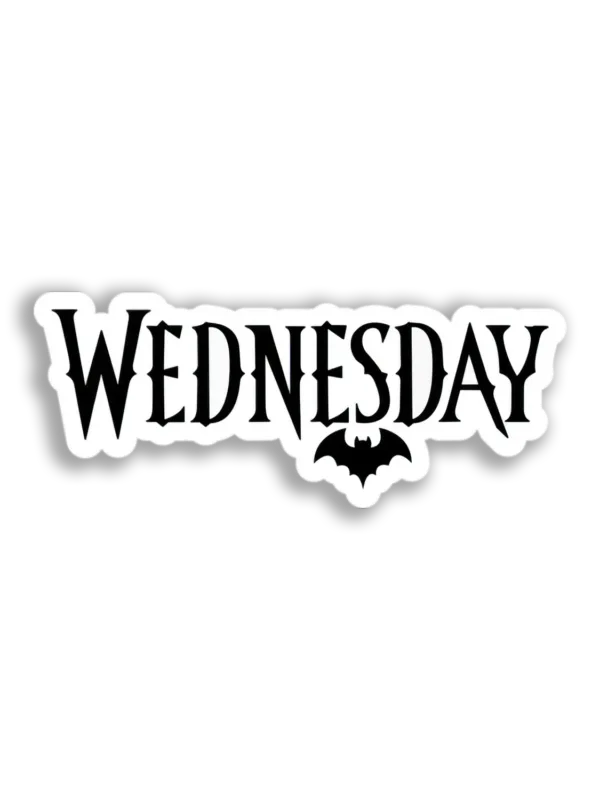 Wednesday Addams Style Sticker