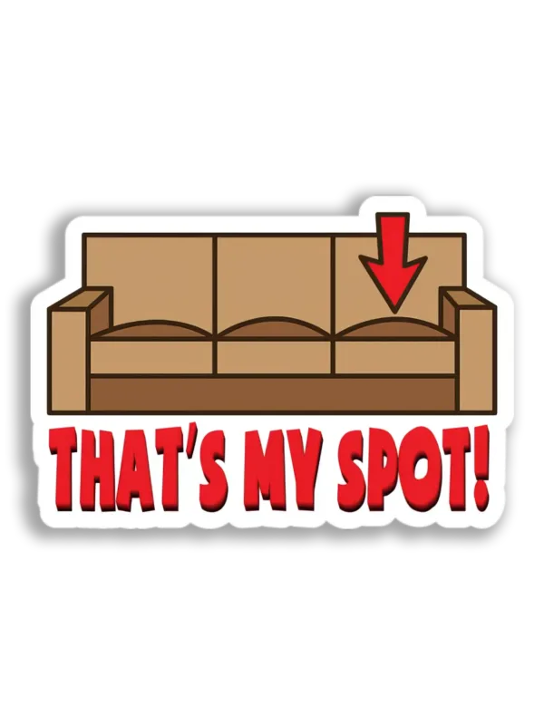 My Couch Spot Sticker