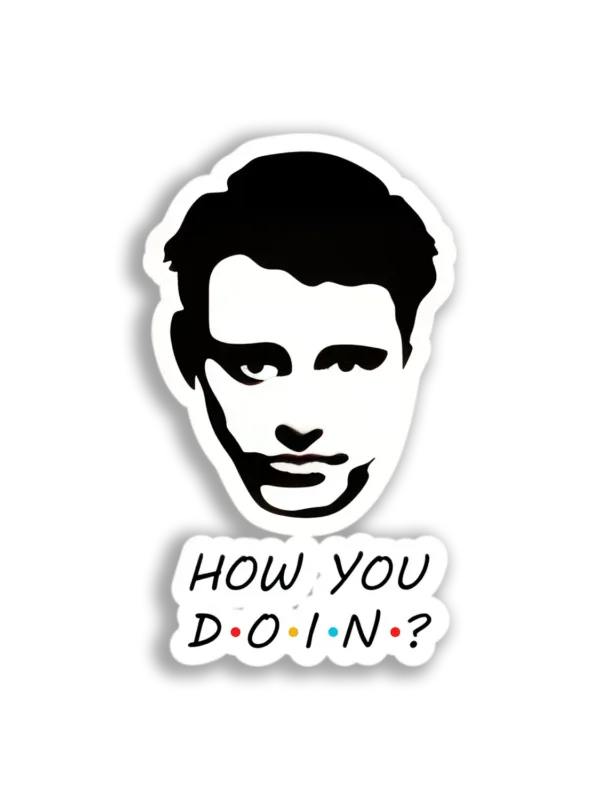 Joey Tribbiani Portrait Sticker
