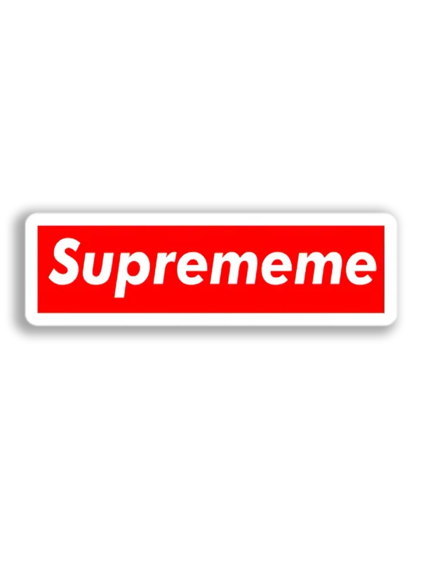 Supremememe Box Logo Sticker
