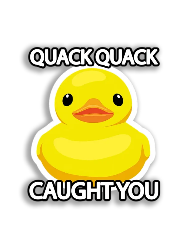 Yellow Rubber Duckling Sticker