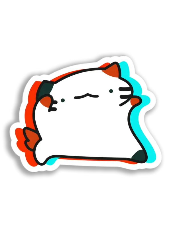 Cute Running Cat Sticker