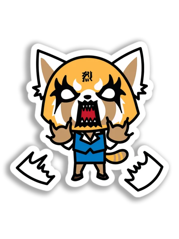 Angry Red Panda Sticker
