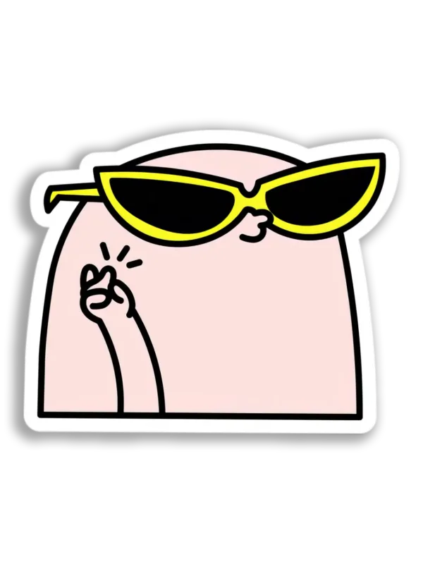 Cool Sunglasses Blob Sticker