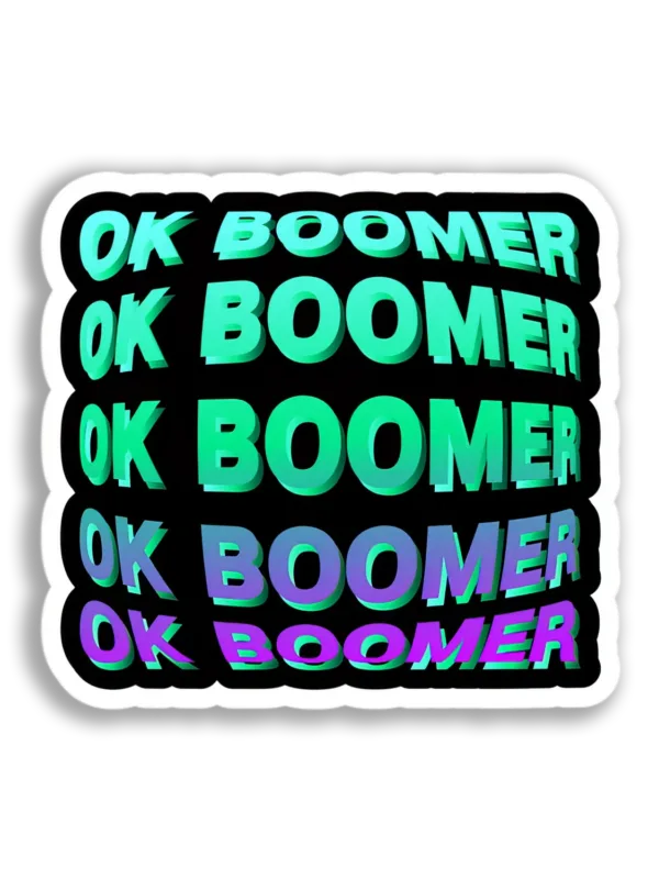 OK Boomer Stack Sticker
