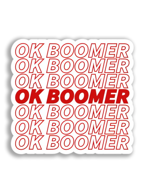 OK Boomer Stack Sticker