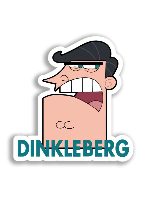 Angry Dinkleberg Face Sticker