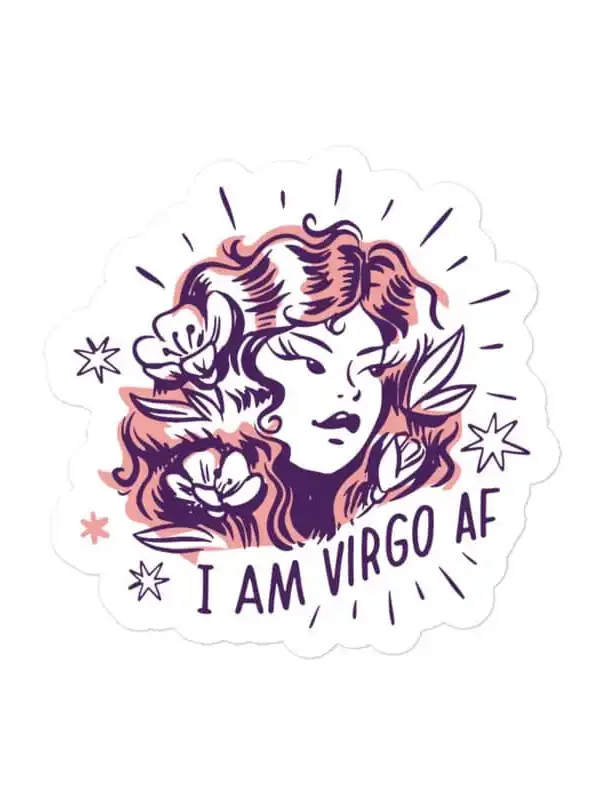 I am Virgo AF Zodiac Sticker